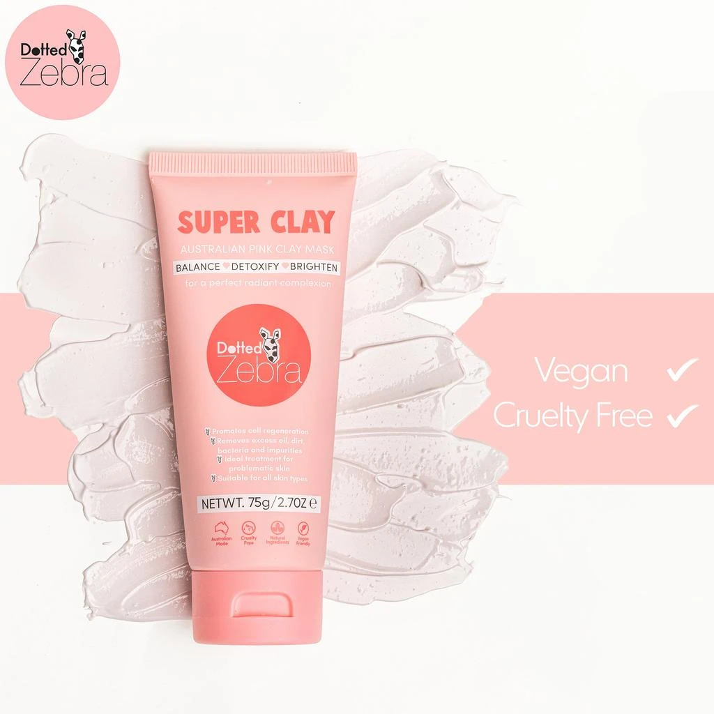 Dotted Zebra Super Clay by  for Women - 2.7 oz Mask 4