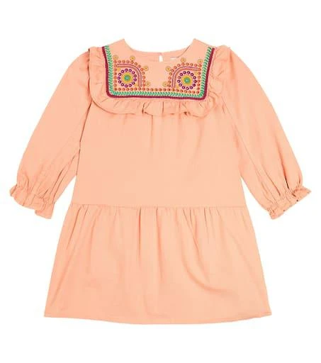 Stella Mccartney Kids Embroidered Cotton Dress