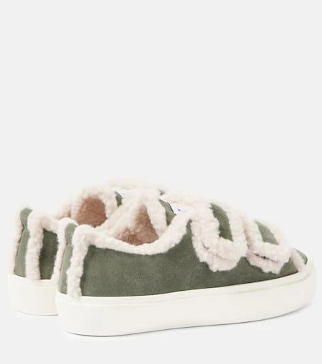 INUIKII Shearling-trimmed suede sneakers 2