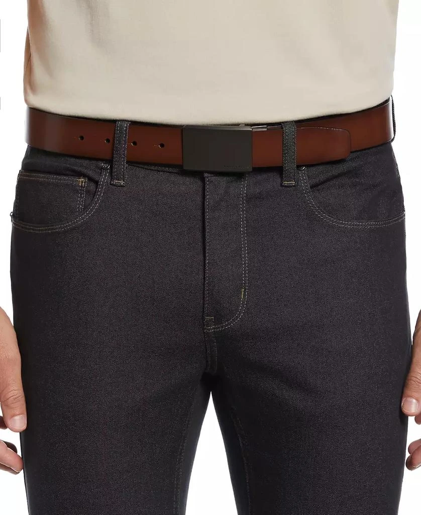 Perry Ellis Men's Plaque Reversible Belt 3