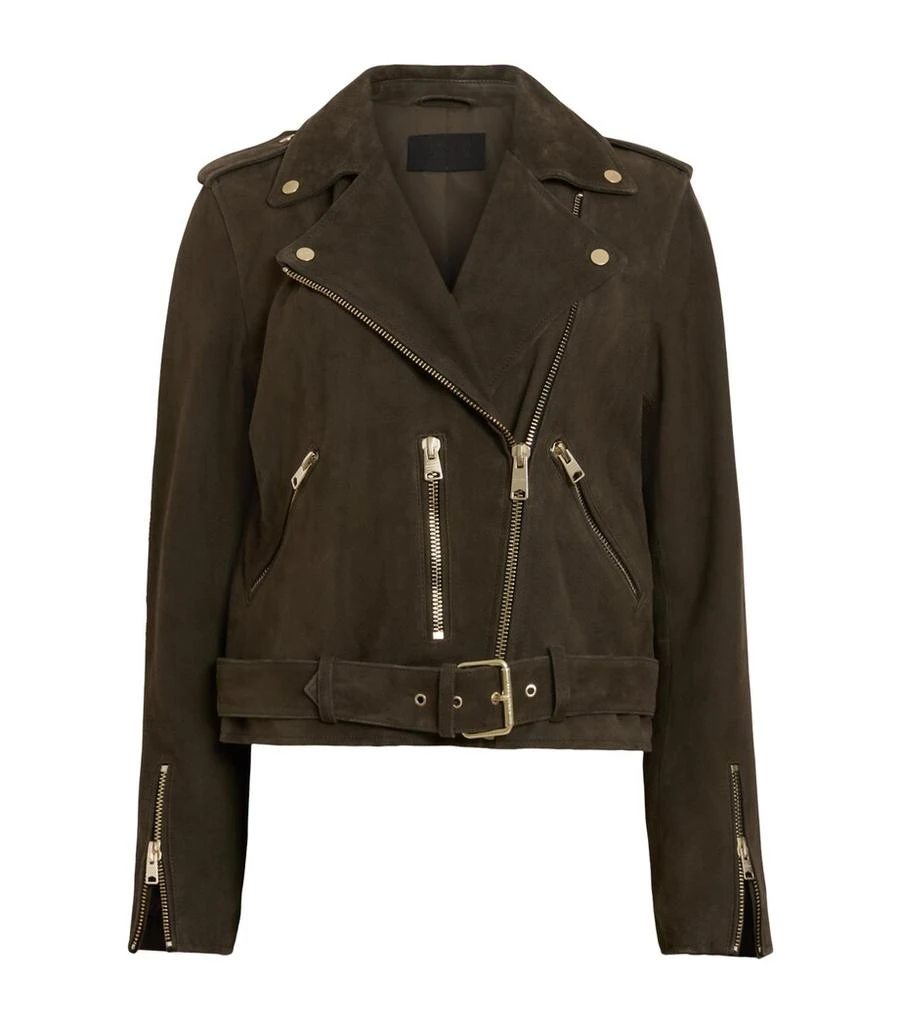 ALL SAINTS Suede Balfern Biker Jacket 1