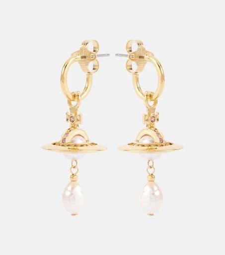 Vivienne Westwood Aleksa embellished drop earrings 1