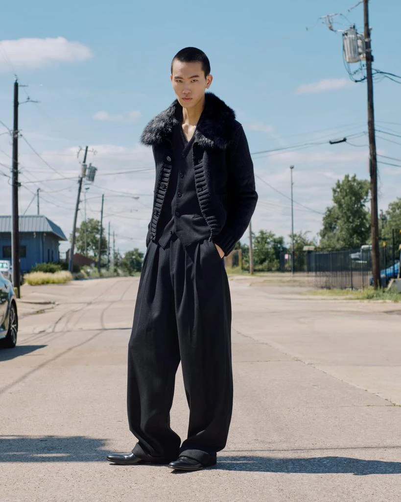 Dolce
Gabbana Men
s Shearling-Collar Wool Jacket 5