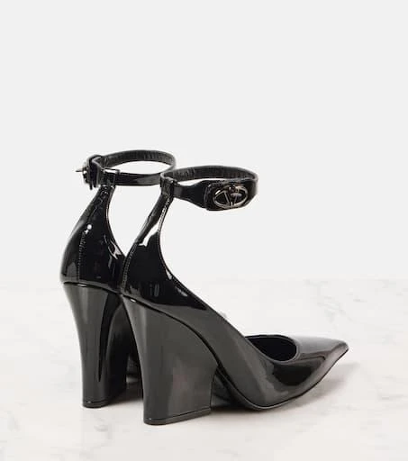 Valentino VLogo Lockette 105 patent leather wedges 2