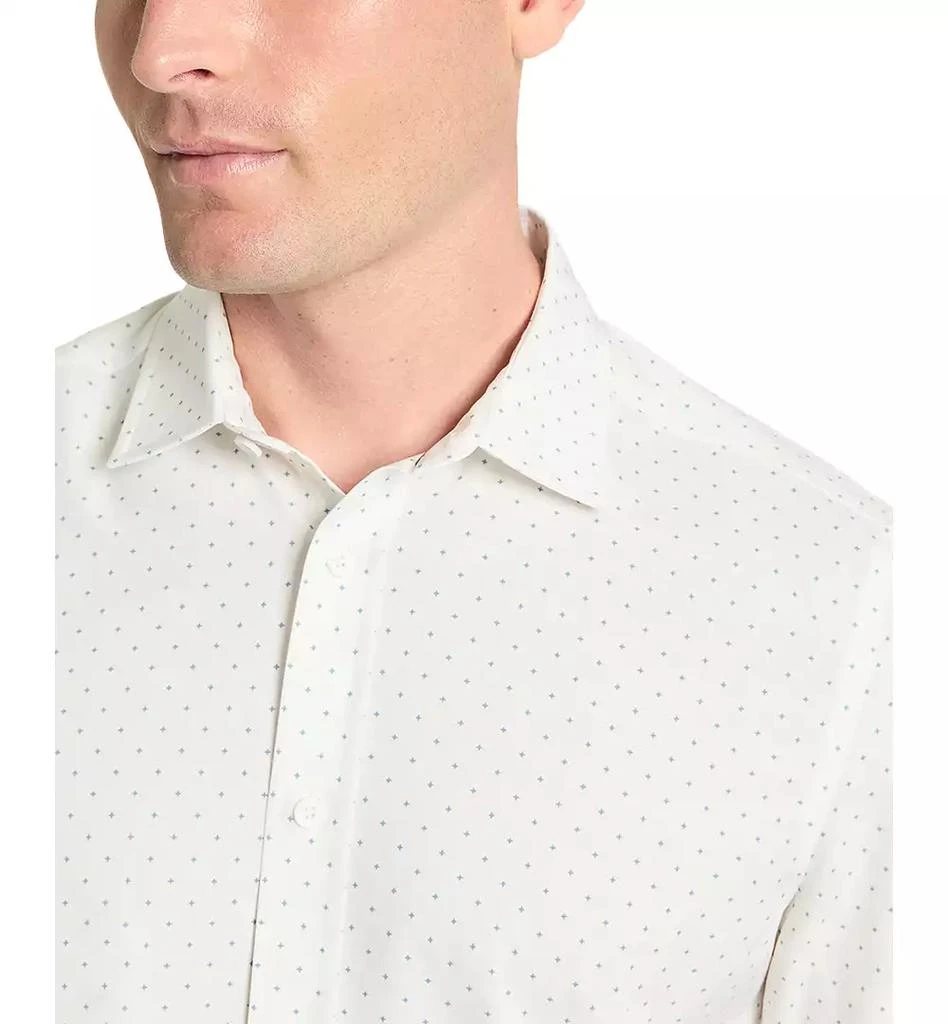 Kenneth Cole Men's Slim-Fit Performance Stretch Printed Button-Down Shirt 3