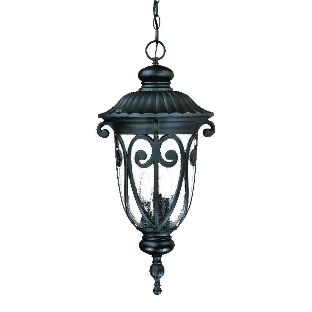 Hivvago Naples 3-Light Matte Black Hanging Light 2