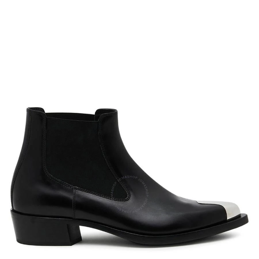 Alexander McQueen Black Punk Chelsea Ankle Boots 1