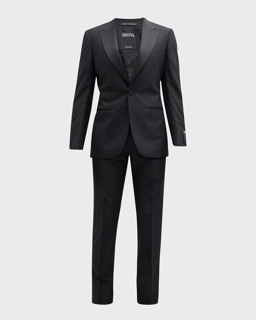 Zegna Men's Sartorial Wool and Silk Tuxedo 1