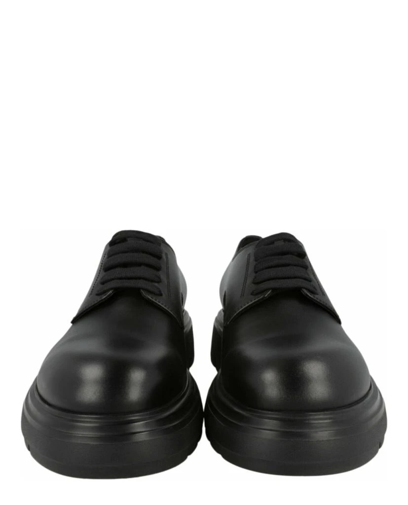 Salvatore Ferragamo Devis Leather Derby Shoes 5