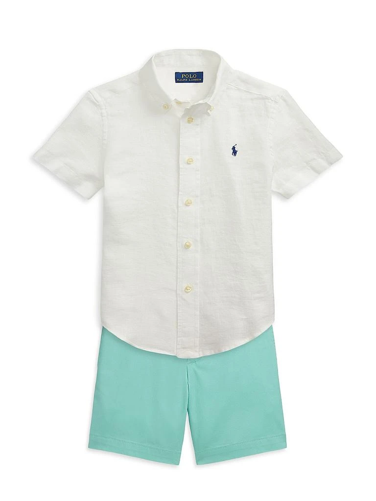 Ralph Lauren Little Boy's & Boy's Linen Short-Sleeve Shirt 2