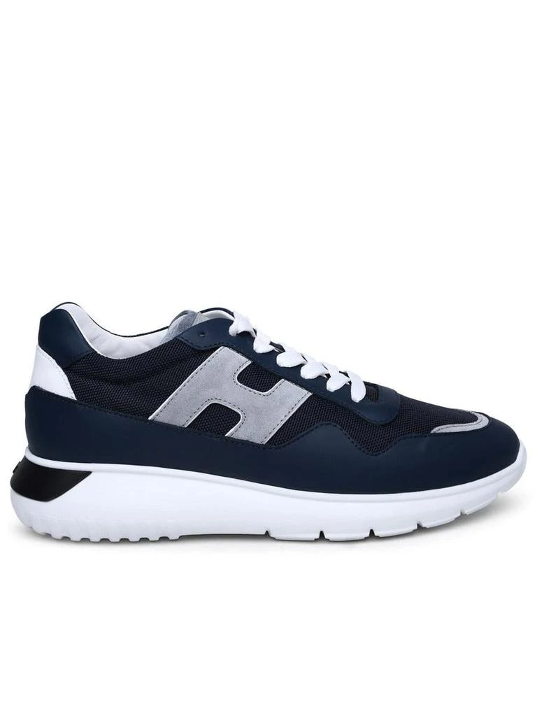 hogan Hogan Interactive 3 Blue Leather Blend Sneakers 1