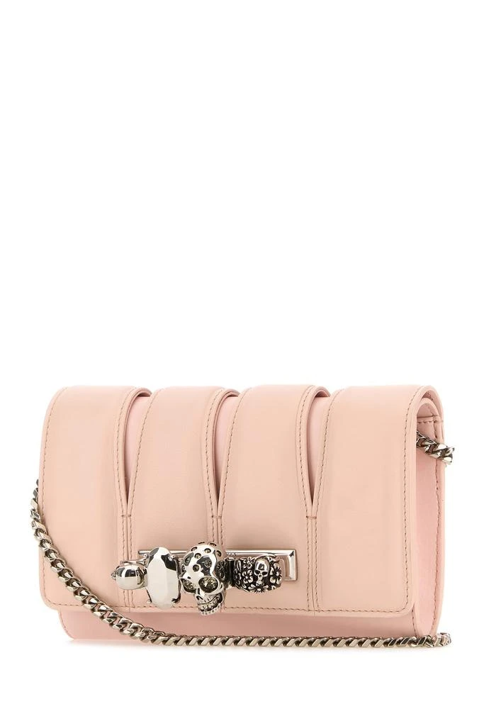 Alexander McQueen Pink leather The Slash clutch 1