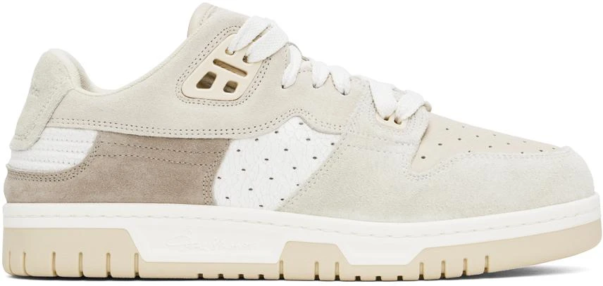 Acne Studios White & Beige Low Top Sneakers 1