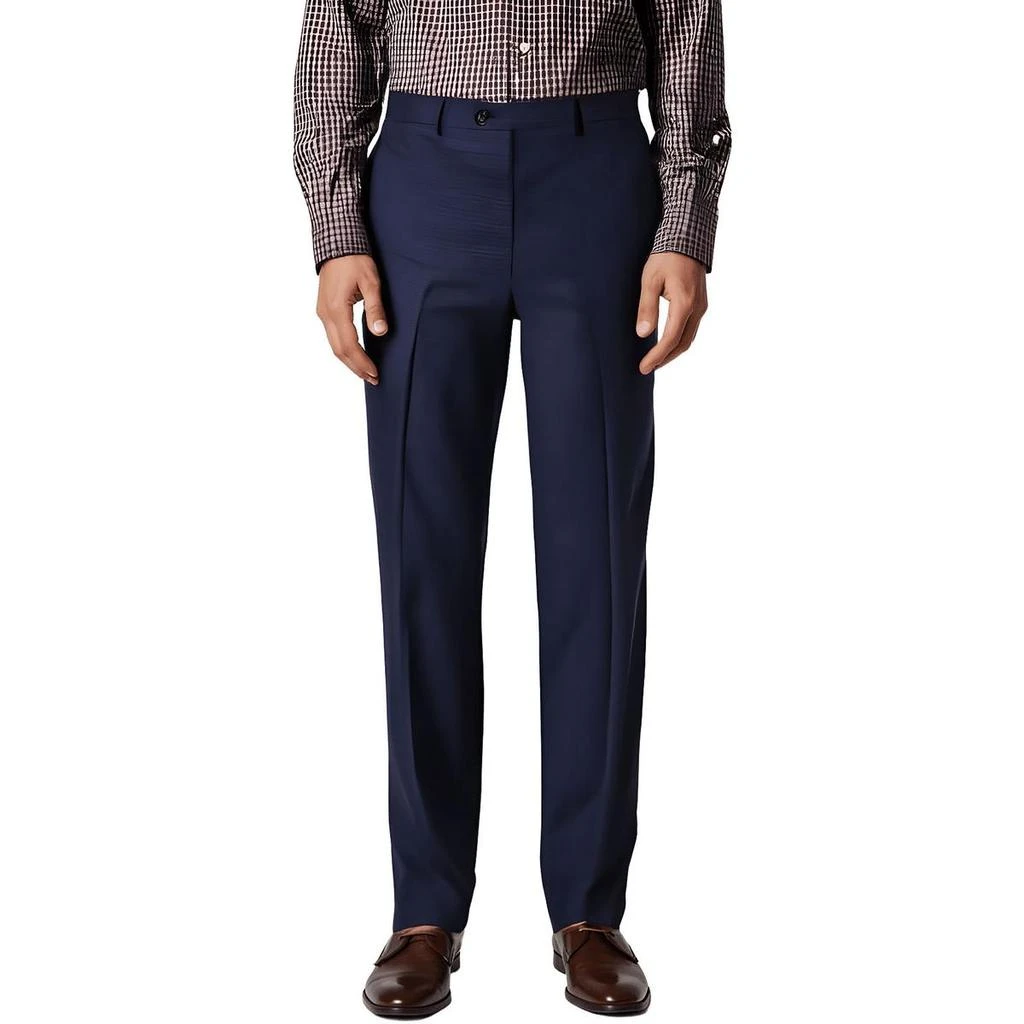 high neck white dress T.O. Collection Mens FLEX Stretch Dress Pants – ShirtStop main image 1