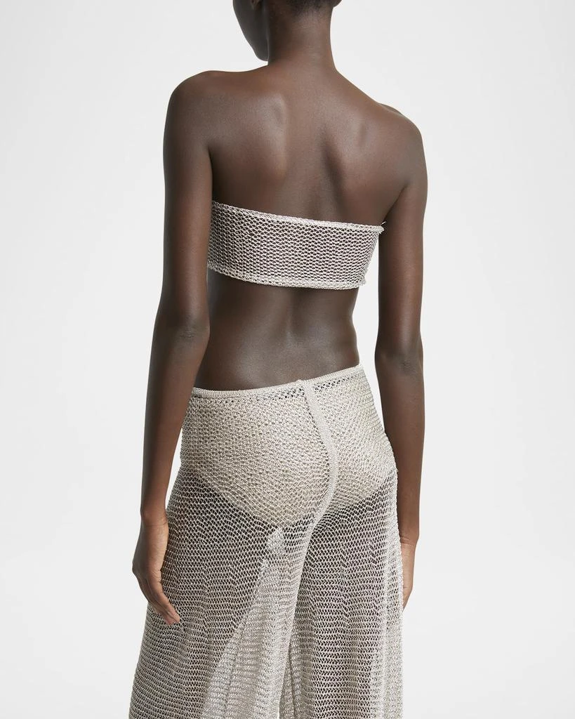 Alaia Metallic Mesh Bra Top 3