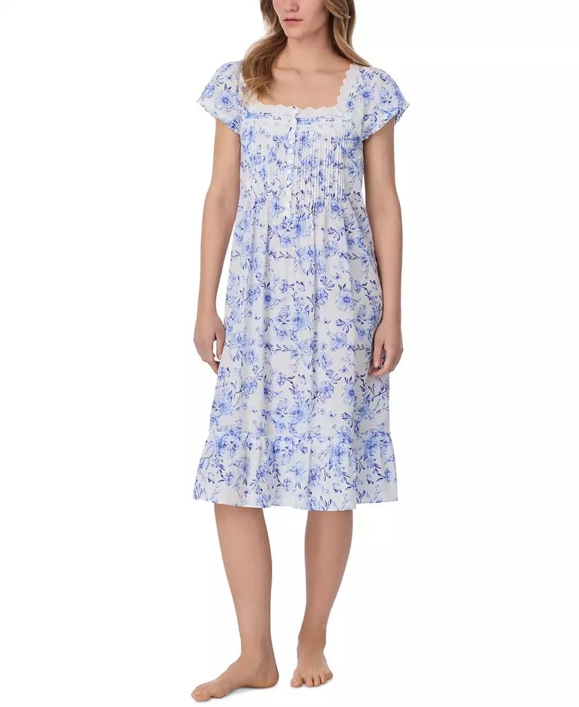 Eileen West Women
s Floral Cap-Sleeve Waltz Nightgown 3