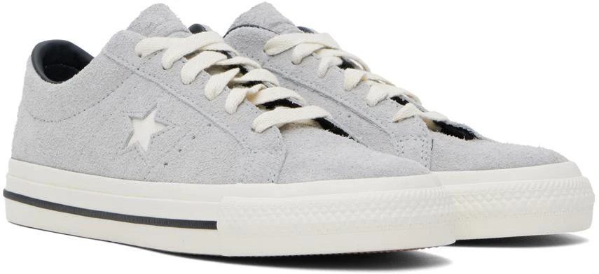Converse Gray One Star Pro Low Top Sneakers 4