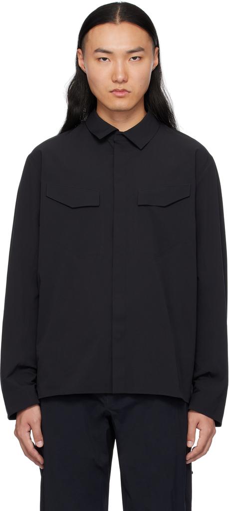 Veilance Black Field Shirt