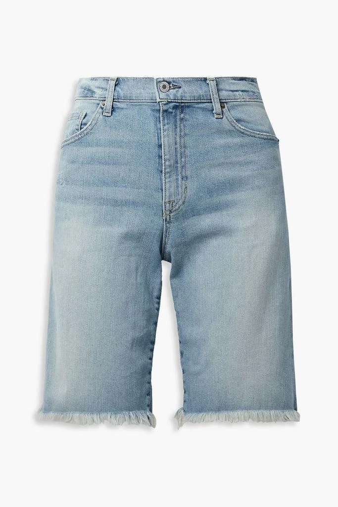 Nili Lotan Boyfriend frayed denim shorts 1