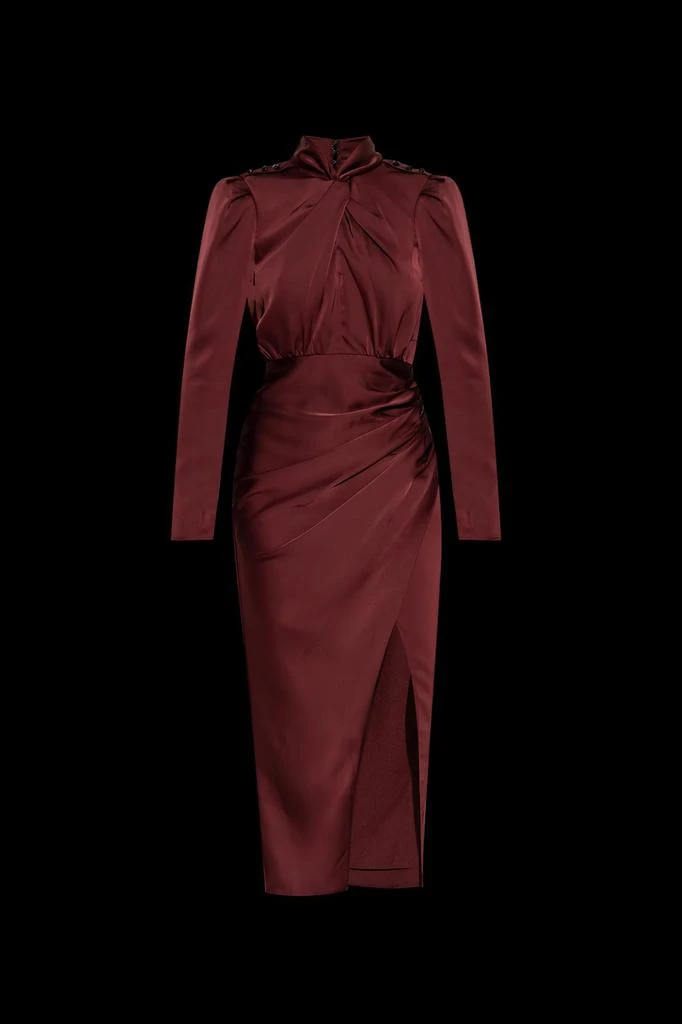 Self Portrait Self-Portrait Side-Slit Midi Dress from Cettire