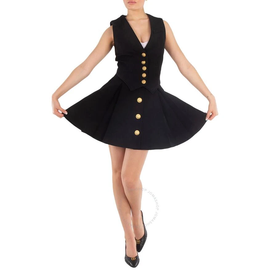 Balmain Pleated Crepe Tulip Skirt 3