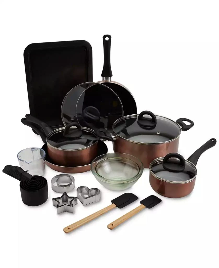 Basic Essentials 29-Pc. Nonstick Aluminum Cookware & Bakeware Set 1