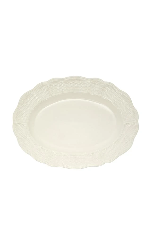 MoDA Moda Domus - Dots Creamware Serving Tray - White - Moda Operandi 1