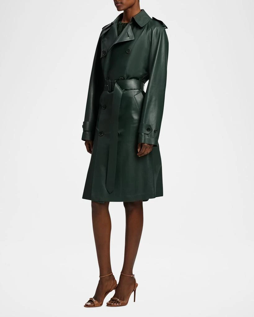 Ralph Lauren Niles Leather Trench Coat 6