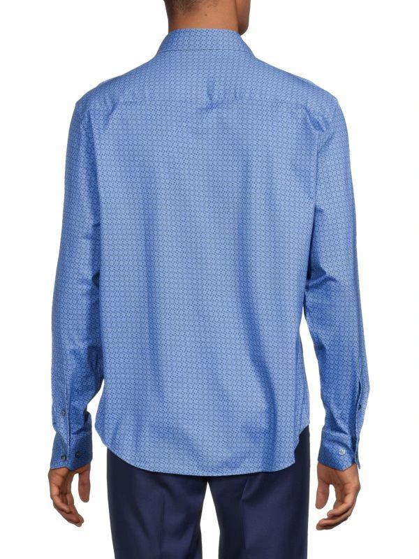BUGATCHI James OoohCotton® Geometric Print Shirt 2
