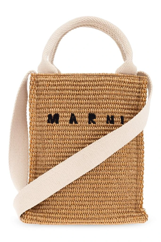 Marni Marni Logo Embroidered Shoulder Bag 1