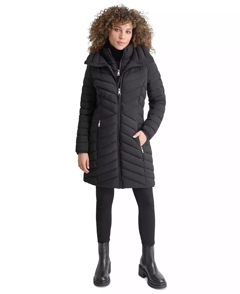 DKNY Women's Bibbed Packable Puffer Coat 1