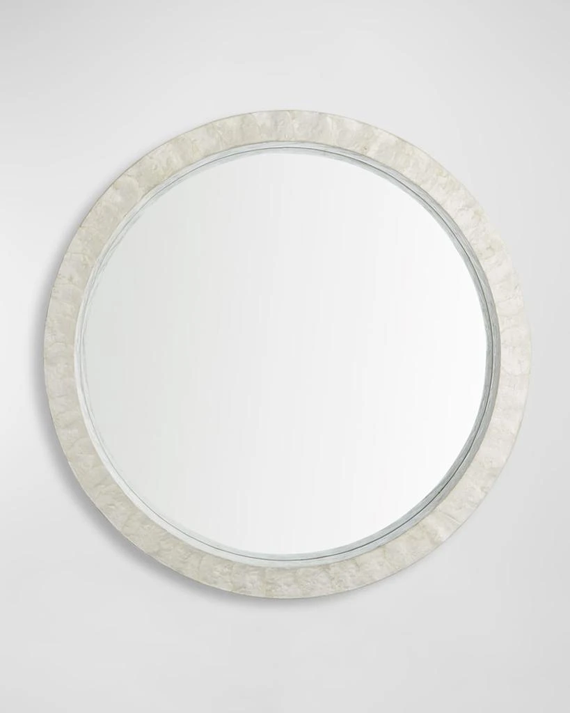 Cyan Design 24" Round Capiz Mirror Designed By J. Kent Martin 1