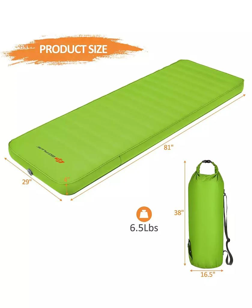 Costway Folding Sleeping Pad, Self Inflating Camping Mattress 3