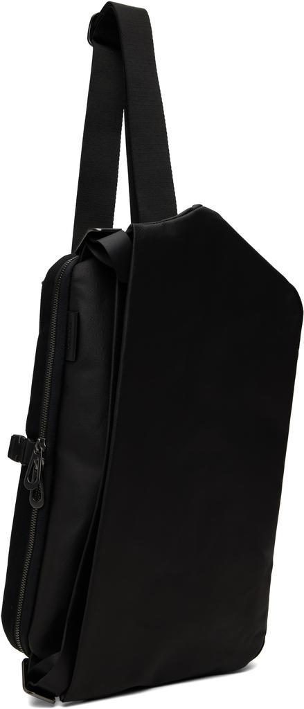 Côte & Ciel Black Riss Coated Canvas Document Holder