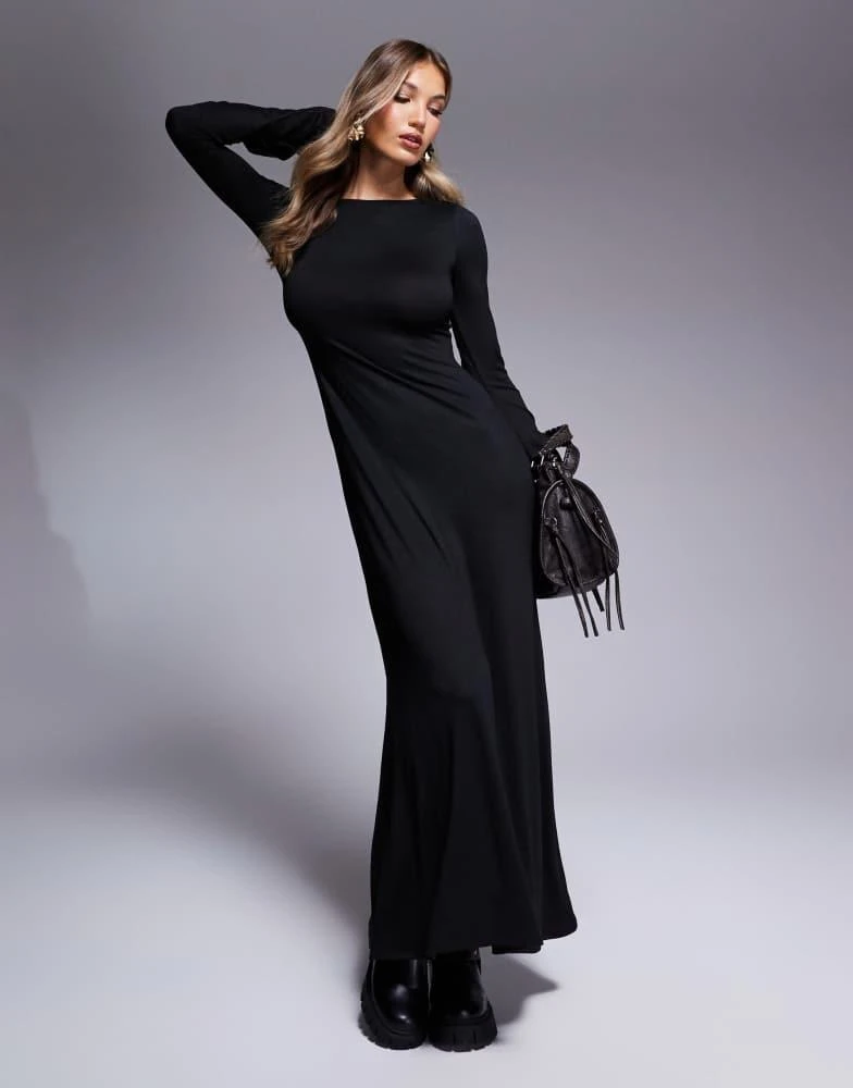 ASOS DESIGN long flair sleeve open back maxi dress in black On Sale Now with Up to 16% Off | Discover Exclusive Deals & Savings at BeyondStyle Authentic ASOS Home|women ASOS DESIGN long flair sleeve open back maxi dress in black On Sale Now with Up to 16% Off | Discover Exclusive Deals & Savings at BeyondStyle Authentic ASOS Home|women