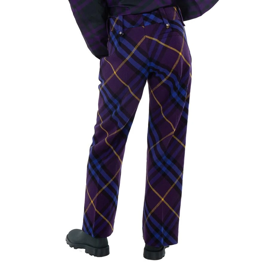 Burberry Ribbon Check Tailored Wool Trousers 3