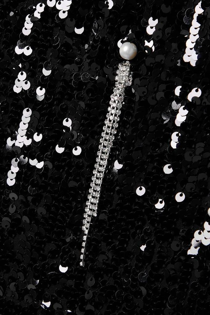 MARKARIAN Lavinia embellished sequined chiffon midi dress 4