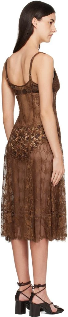 blue dress for baby girl DM Pamela Special Occasion Plus Size Dress Brown
