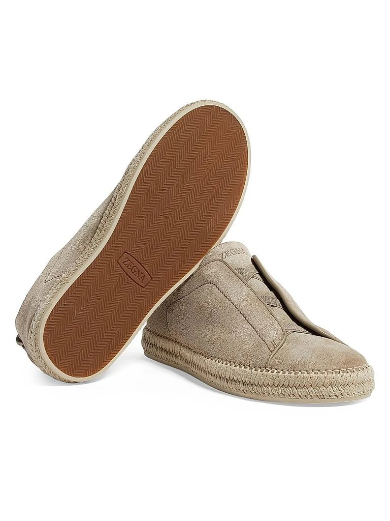 Zegna Suede Triple Stitch Espadrilles 3