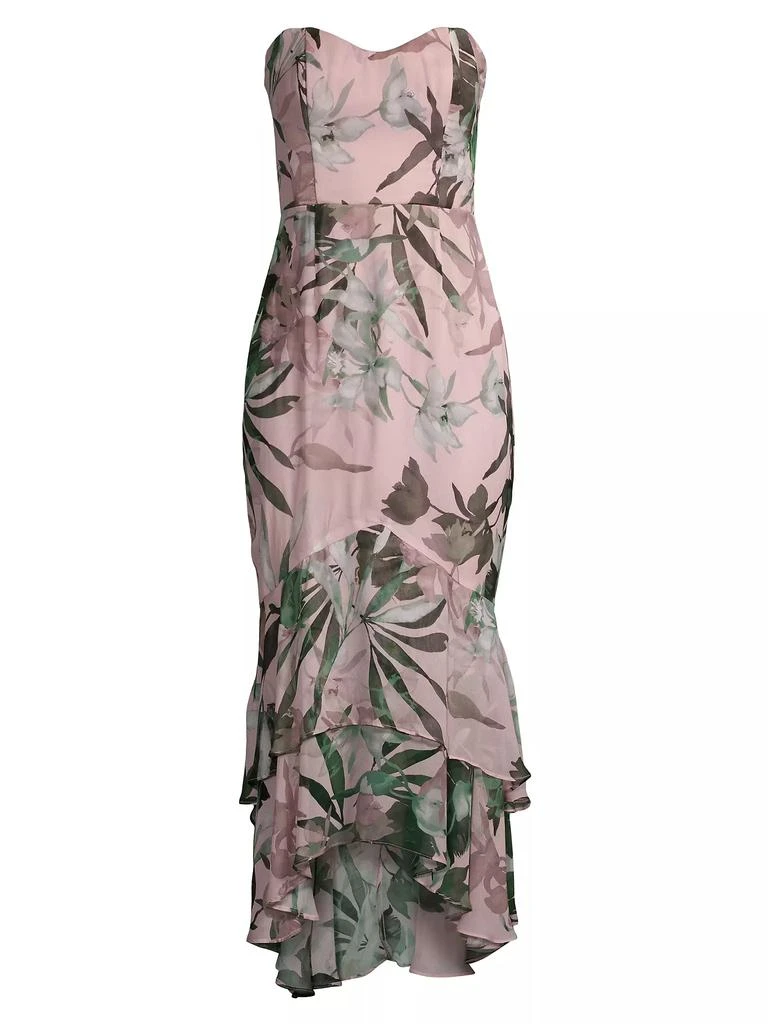 Katie May Cece Ruffled Floral Gown 1