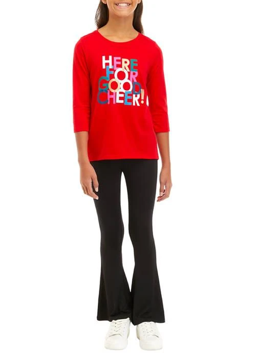 Crown & Ivy™ Ivy Girls 7 16 Graphic T Shirt And Leggings Set 1