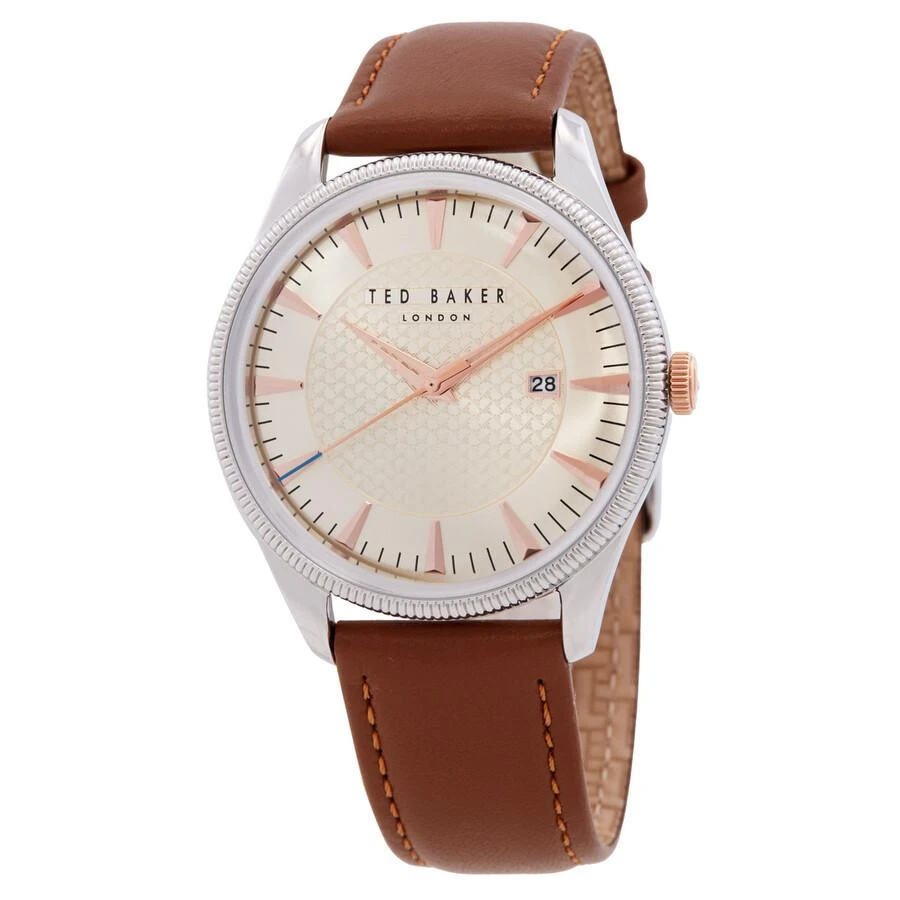 Shop Leytonn Quartz Beige Dial Men display picture 1