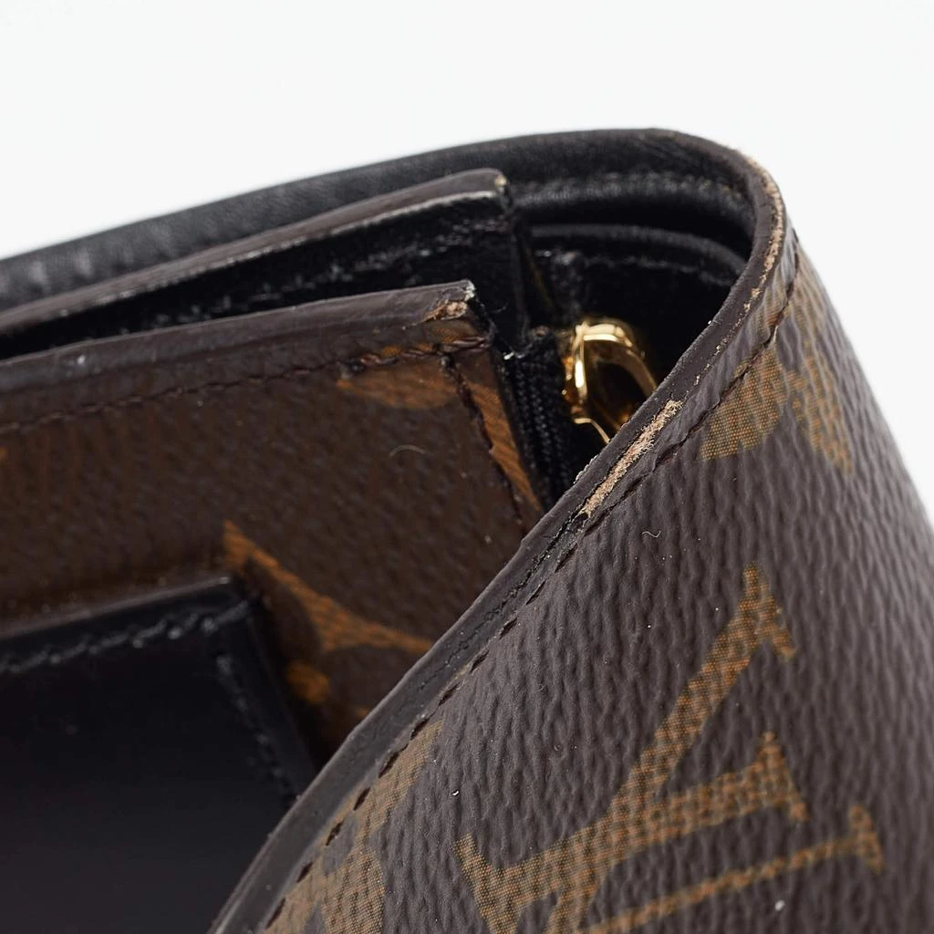 Louis Vuitton Louis Vuitton Black Monogram Canvas and Leather Flower Lock Wallet 9