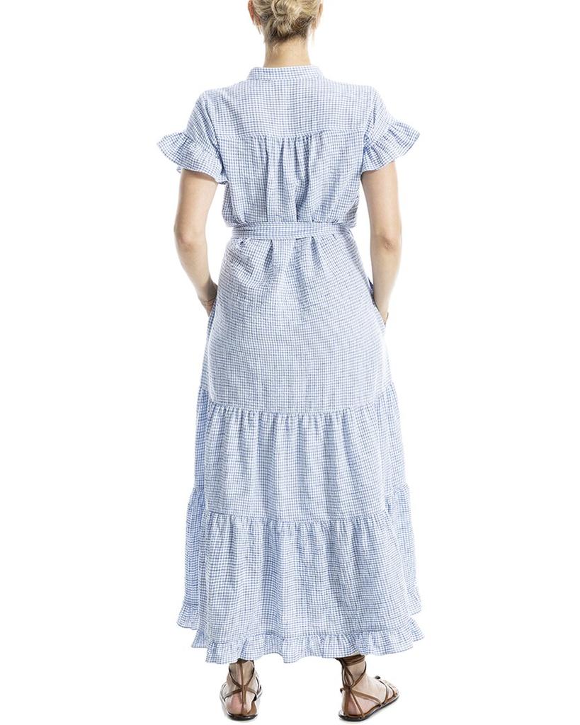 Max Studio Ruffle Hem Belted Maxi Dress