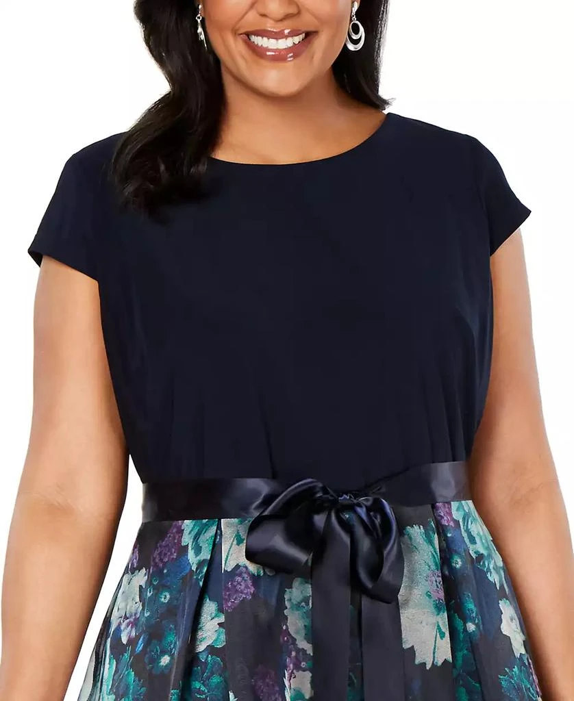 SL Fashions Plus Size Floral-Skirt Gown 3