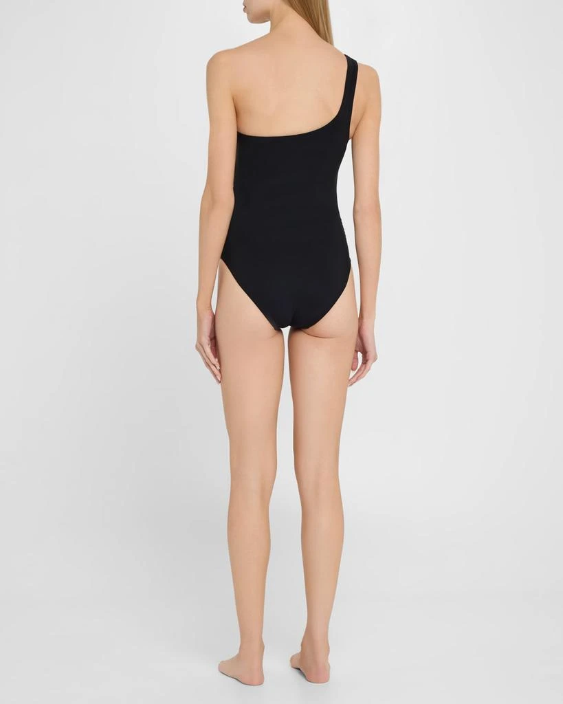 Karla Colletto Ruched Asymmetric One-Piece Swimsuit 3