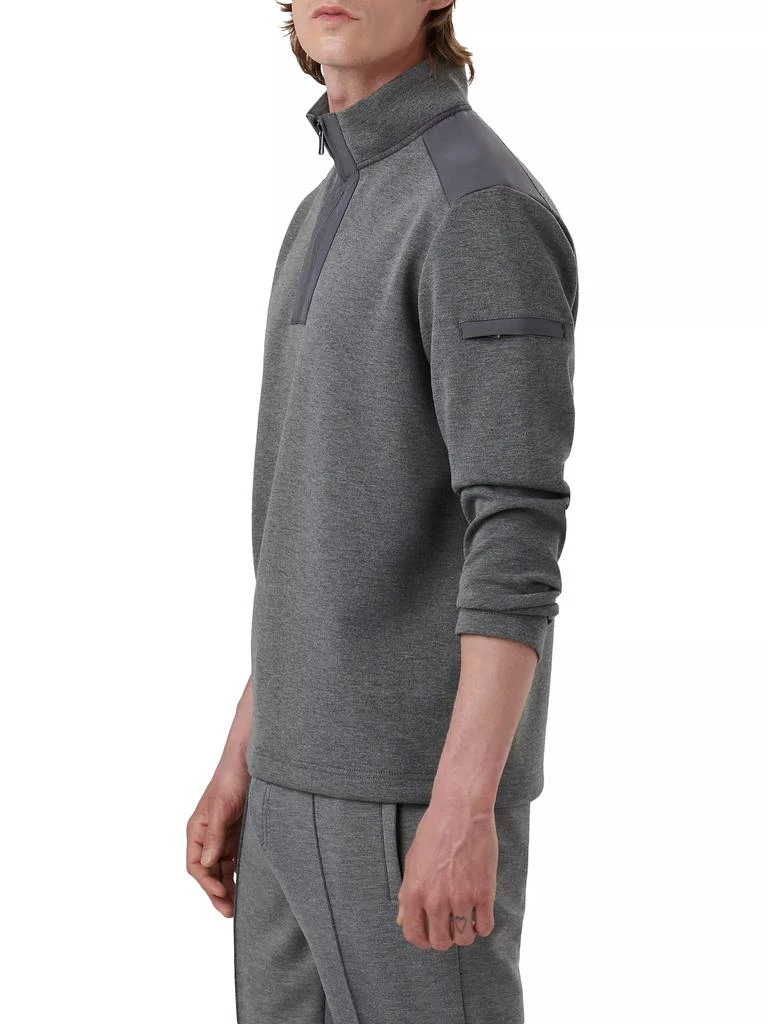 BUGATCHI Quarter-Zip Long-Sleeve Sweater 4