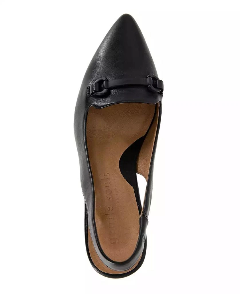 Gentle Souls Women's Dionne Pointed-Toe Block-Heel Slingback Pumps 4
