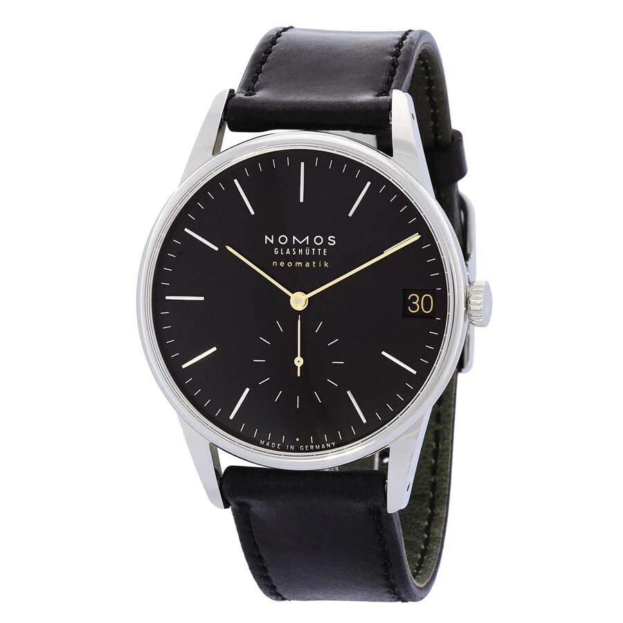 Nomos Glashutte Orion Neomatik 41 Automatic Black Dial Men's Watch 366 1