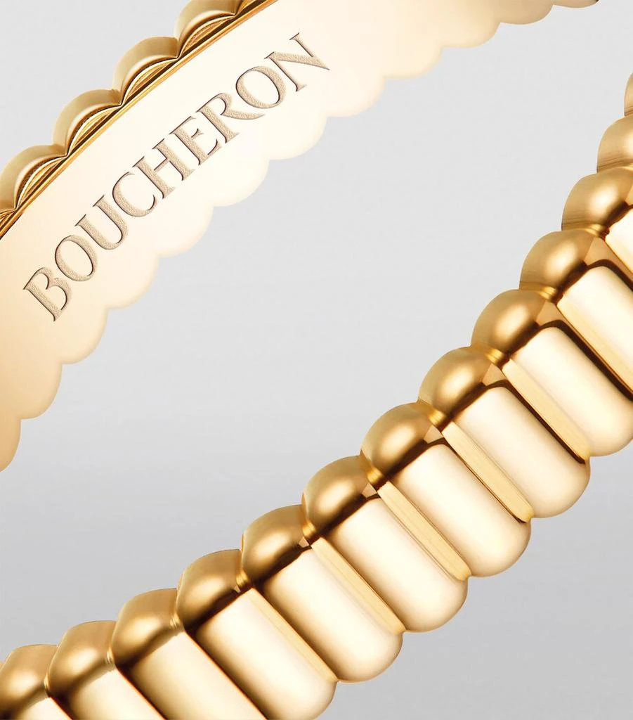 Boucheron Yellow Gold Grosgrain Wedding Band 3
